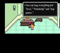 You can buy everything but 'love', 'friendship' and 'exp points.' - Shigesato Itoi's writing shines and the English translation team deserves praise for its work, too.