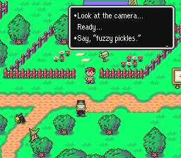 Say, "fuzzy pickles."