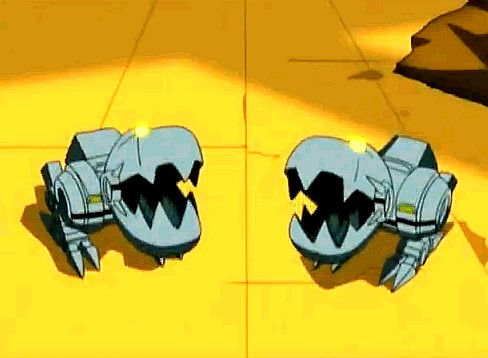 The Mousers from TMNT may be inspiration for the smaller Robot Guards - the main enemies at the end of Part 4 - New York City in Wrath Of The Black Manta.