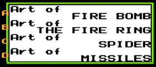 This is the actual list and order of the Ninja Arts that you must use to defeat El Toro.