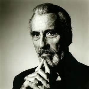 Starred as Dracula in several Hammer Films movies - CHRISTOPHER LEE - Castlevania's real-life CHRISTOPHER BEE.