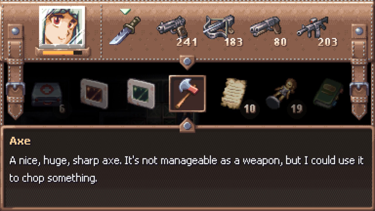 The Axe may be the ideal item to bust up the wooden planks covering the door in the Infirmary Ward.