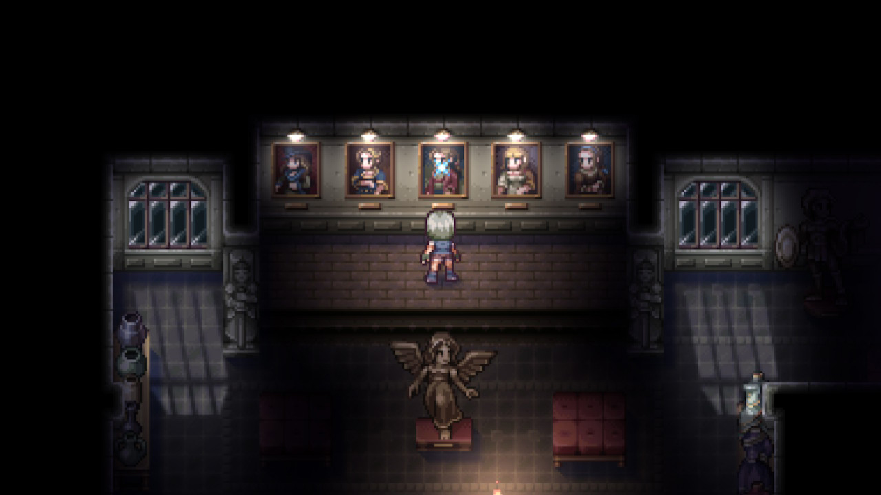 All five paintings are now on the wall.