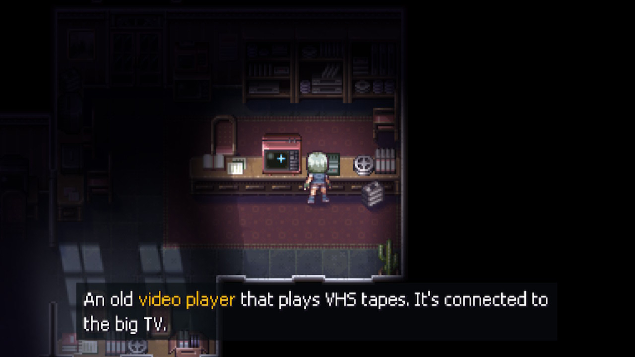 Silvia can use the video player to watch the VHS Tape.