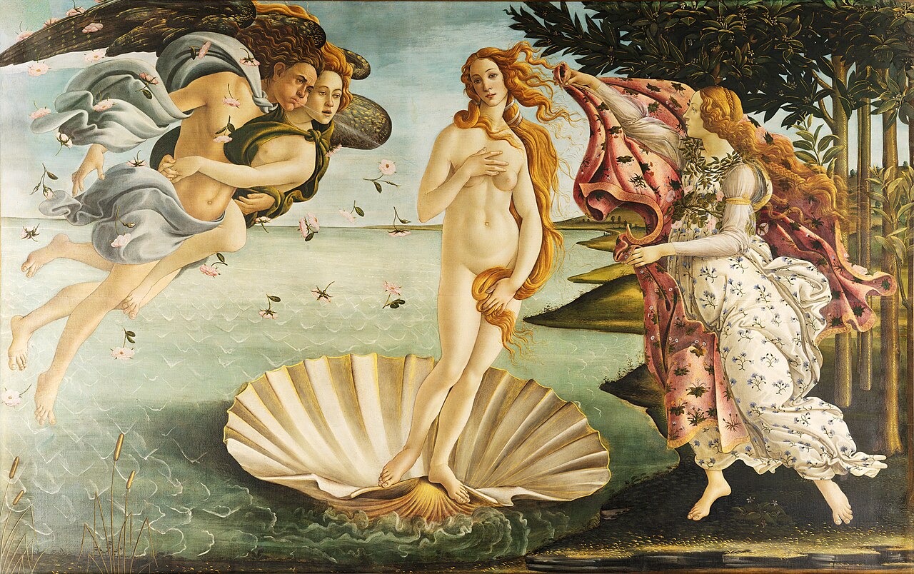 Sandro Botticelli's La nascita di Venere (The Birth Of Venus) (circa 1485).