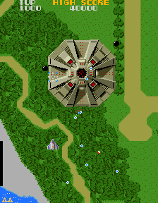 The major boss of Xevious, the Andor Genesis mothership.