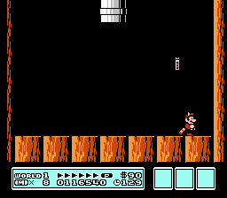 Mario finding a Warp Whistle in Super Mario Bros. 3.