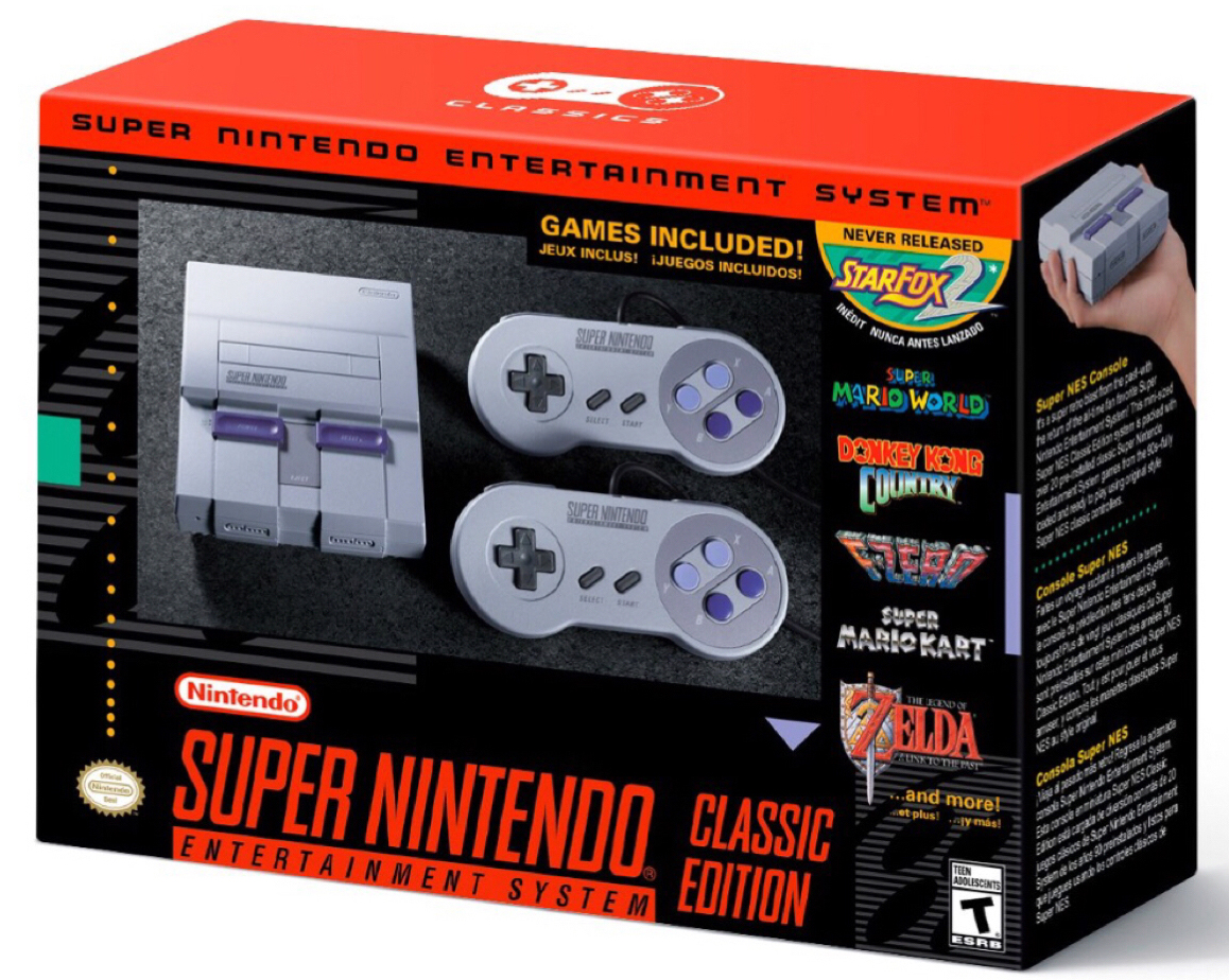 Picture of SNES Classic Edition, which contains EarthBound.