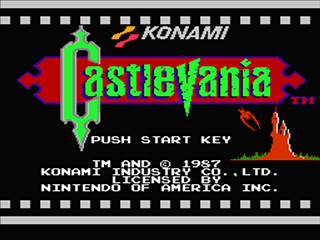 If you want to play Castlevania without music on Level 1, simply watch all three demo screens, then start a game.