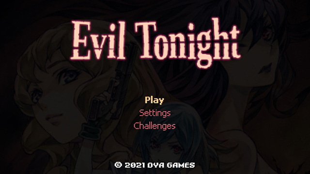 Evil Tonight Title Screen